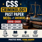 criminology past papers mcqs CSS